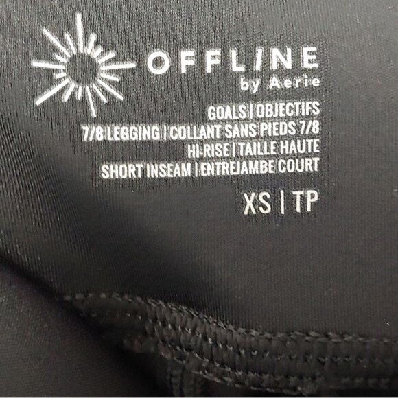 OFFLINE by Aerie 7/8 High-Rise Short Inseam Active Leggings Sz XS TP NEW - Picture 5 of 10